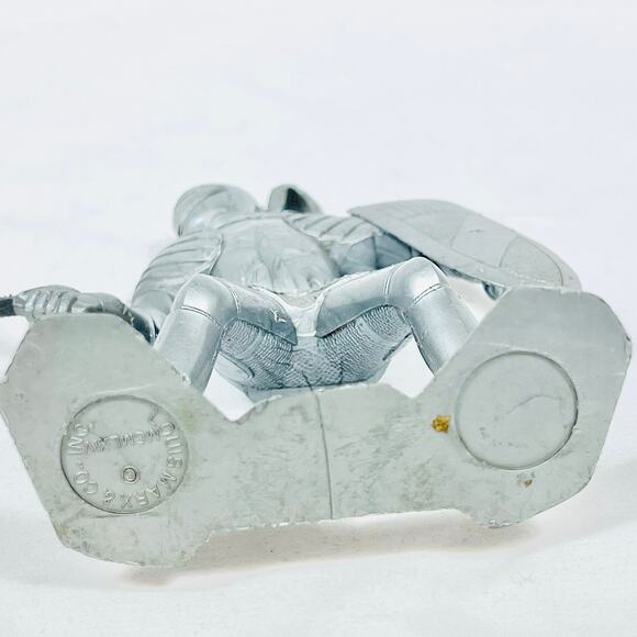 Vintage Louis Marx & Co. Medieval Knight 6” Silver Toy Soldier 1964 - Picture 12 of 15